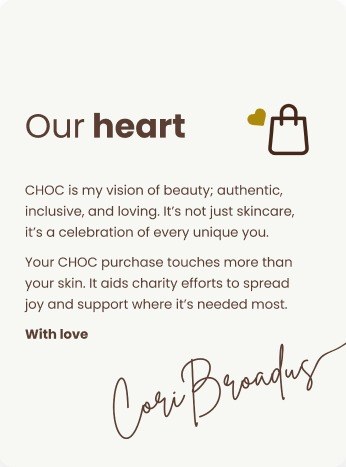 Our heart brand statement card
