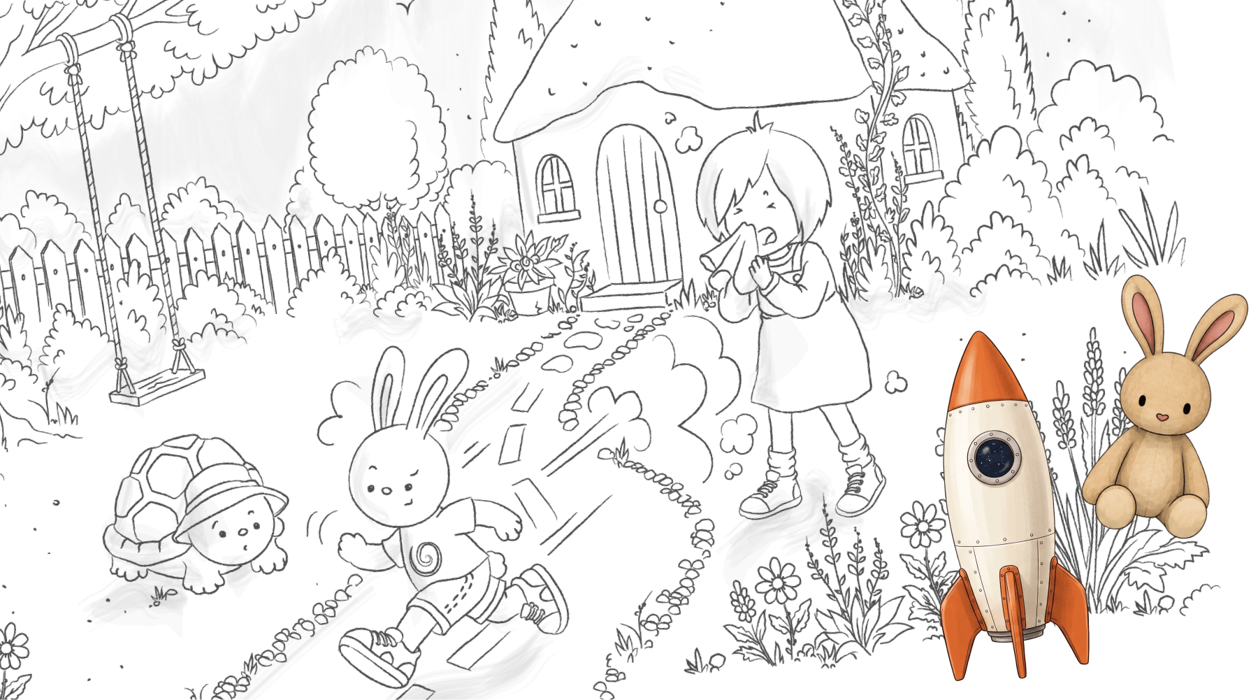 A calm scene from Flo With Friends with slow visual pacing